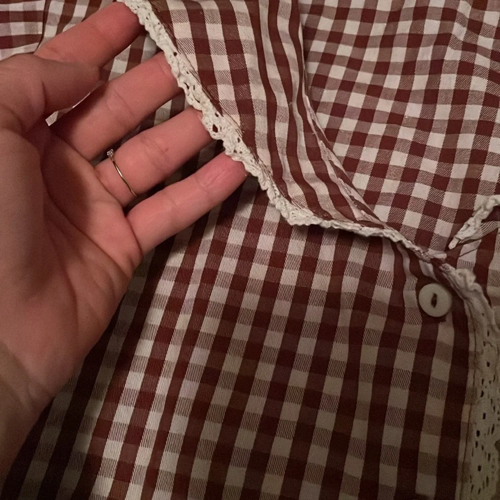 Rylee + Cru Brick Gingham Pajamas - Picture 8 of 12